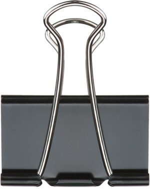 BUSINESS SOURCE - 36551 - 1 1/4" Binder Clips - 12 Pack