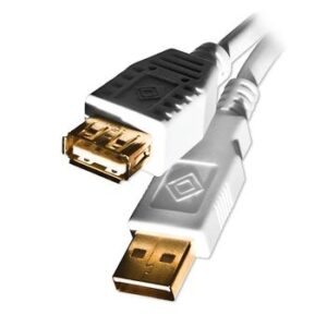 USB 2 AA MF Ext Cable wh 6ft