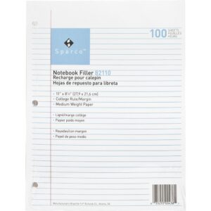 Looseleaf paper 100 sheets