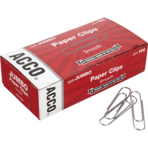 Paper Clips Jumbo Silver