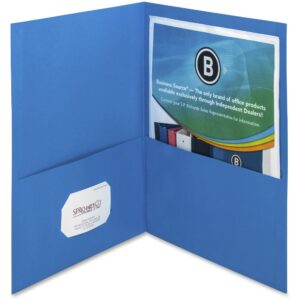 Blue Report Folder With Pockets
