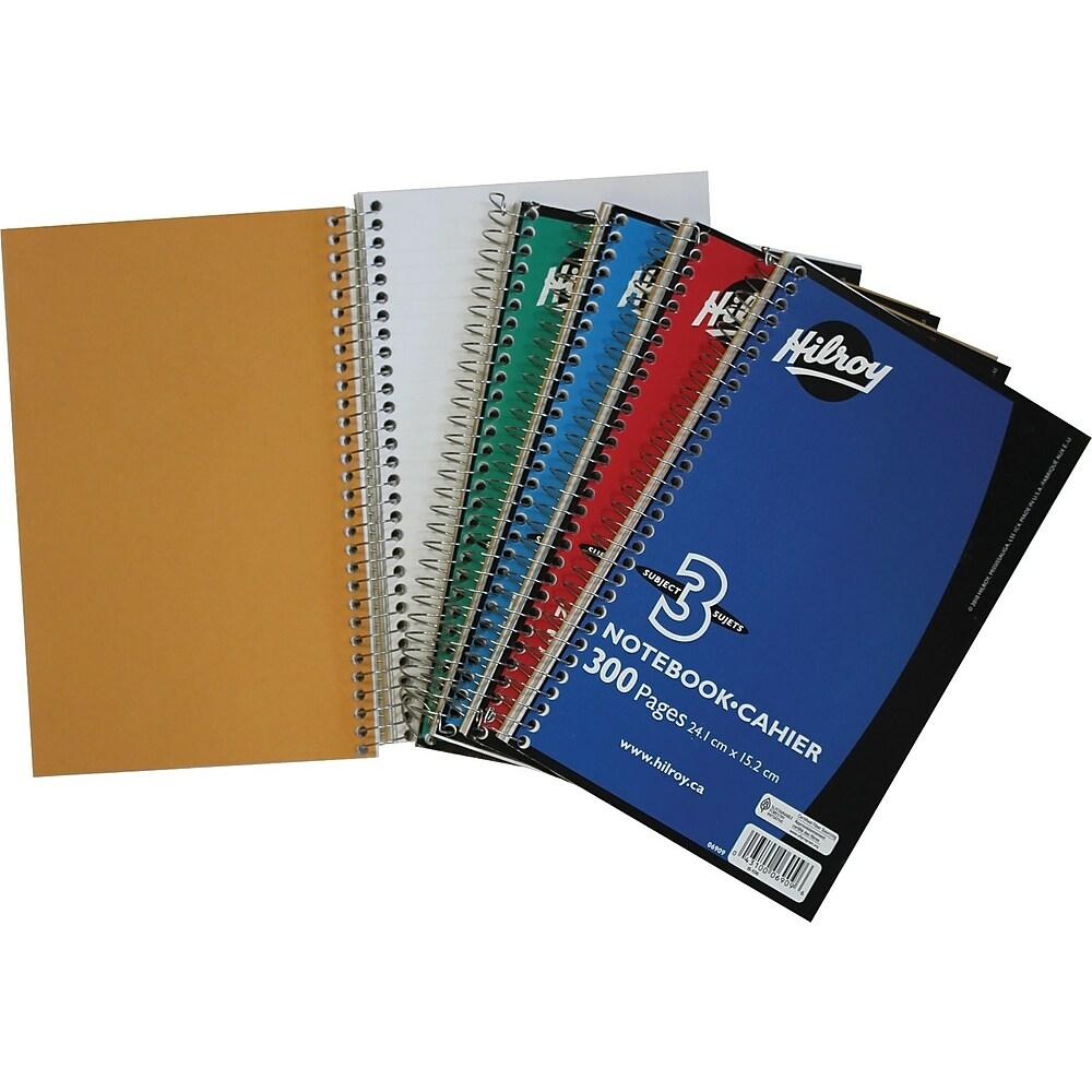 Hilroy 3 Subject Spiral Notebook