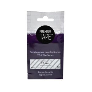 BROTHER - AZ131 - Black on Clear Tape - 12mm