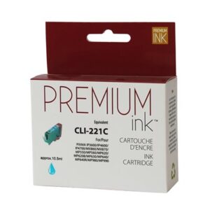 Premium New Ink/Toner Replacement for Canon CLI-221 (Cyan)