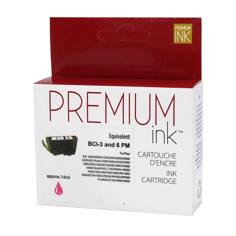 Premium New Ink Replacement for Canon BCI-6 (Magenta)
