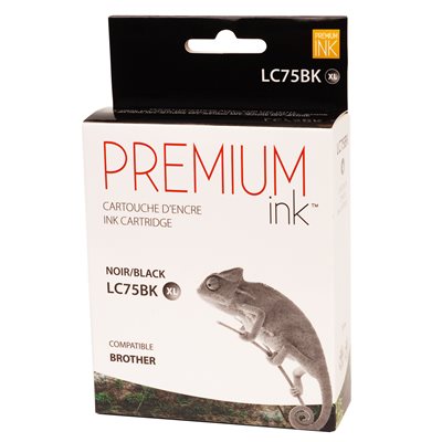 Premium New Ink/Toner Replacement for Brother LC75XL (Black)