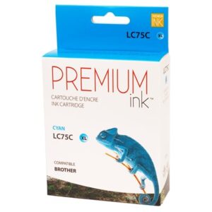 Premium New Ink/Toner Replacement for Brother LC75XL (Cyan)