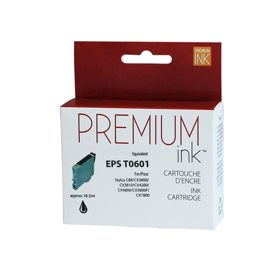Premium New Ink/Toner Replacement for Epson T0601 (Black)