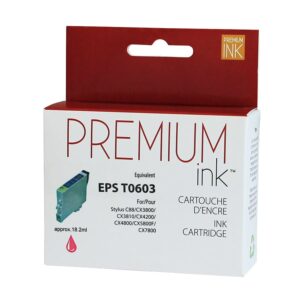 Premium New Ink/Toner Replacement for EPSON T0603 (Magenta)