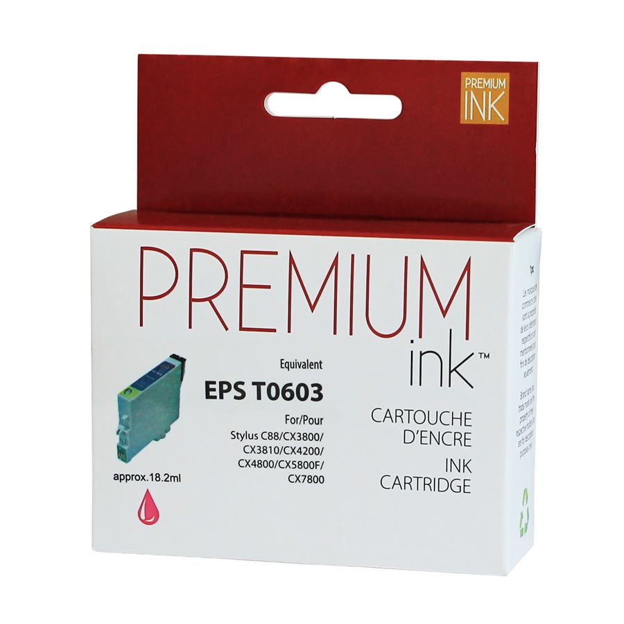 Premium New Ink/Toner Replacement for EPSON T0603 (Magenta)