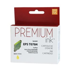 Premium New Ink/Toner Replacement for EPSON T0784 (Yellow)