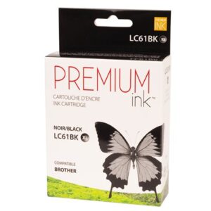 Premium New Ink/Toner Replacement for Brother LC 61XL (Black)