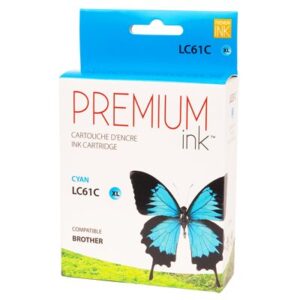 Premium New Ink/Toner Replacement for Brother LC61XL (Cyan)