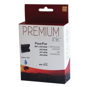 Premium New Ink/Toner Replacement for BROTHER LC79XL (Cyan)