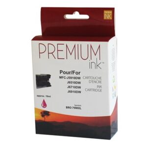 Premium New Ink Replacement for Brother LC 79 XL (Magenta)