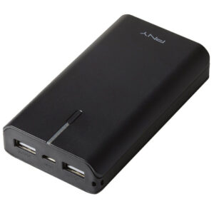 PNY T6600 dual USB power pack blk