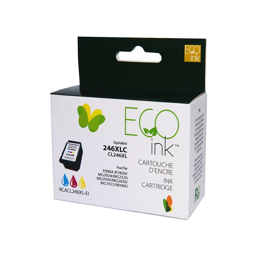 Eco Remanufactured Ink Replacement for Canon 246XL (Colour)