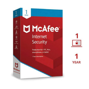 McAfee Internet Security 1-User 1-Year Card PC/Mac/ Android/iOS