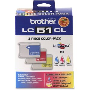 Brother LC51CL 3 Pack LC51>C,M,Y
