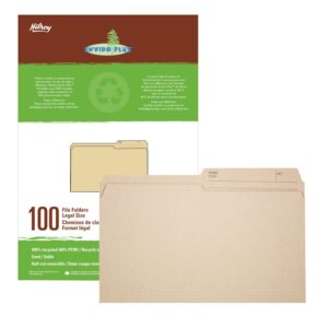 Hilroy EnviroPlus 100 Legal Size File Folders