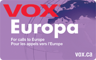 Euro Vox Calling Card