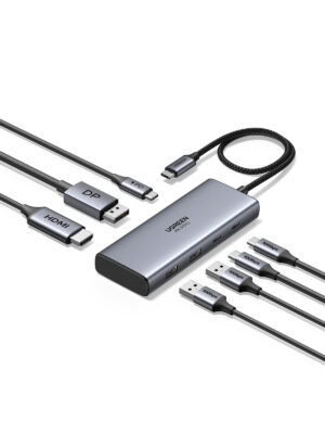 USB C Docking Station - 2x HDMI(4K@60Hz) /2x USB-A 3.2+2 / 2x USB-C3.2+PD(100W)