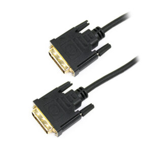 DVI-D Dual Link Cable M/M, 3ft