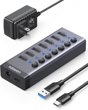 7 Port USB 3.0 Hub (12V 2A Power Supply)