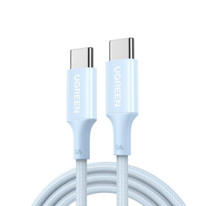 USB-C to USB-C 5A - 100W Braided Cable - 1M Blue (EOL)